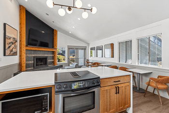 Copper ridge apartments in renton, washington clubhouse kitchen